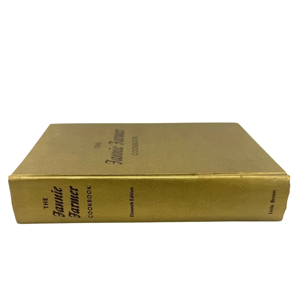 Fannie Farmer Cookbook Eleventh Edition Gold Hardcover Vintage 1965 Good